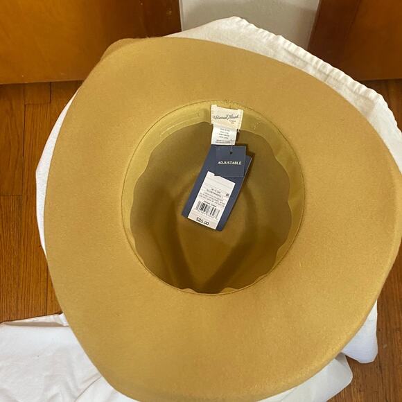 Universal Thread Classic Mustard Yellow Women's Hat 100% Wool Adjustable - Picture 6 of 6